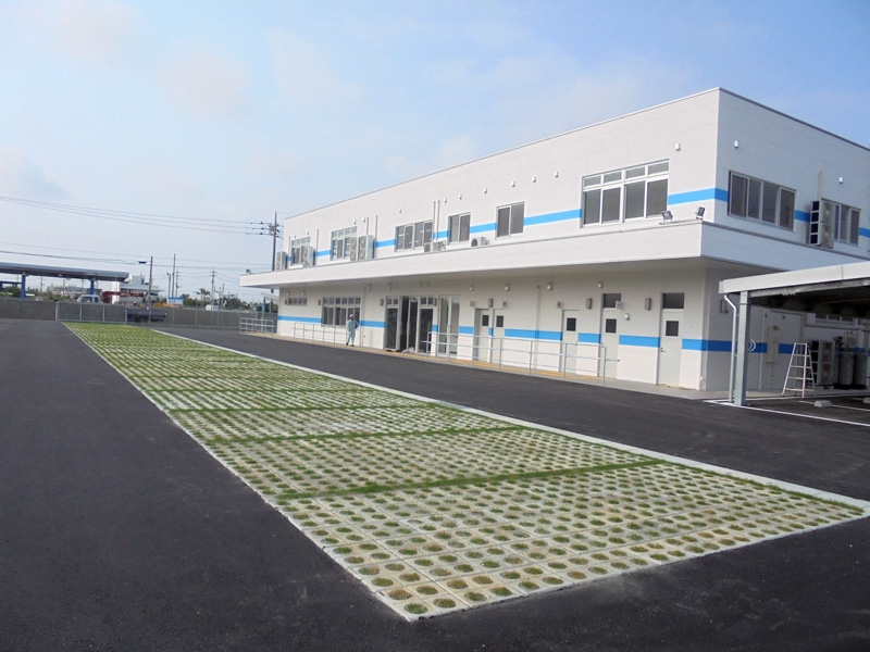 豊見城市植生ブロックの施工例その2
